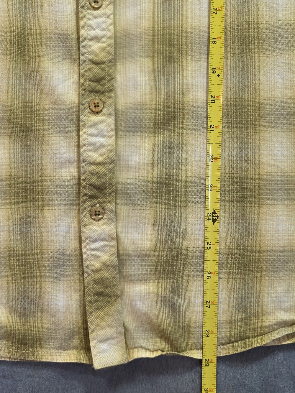 Horny Toad Toad&Co Plaid 100% Organic Cotton Short Sleeve Button Down Large - Picture 14 of 15